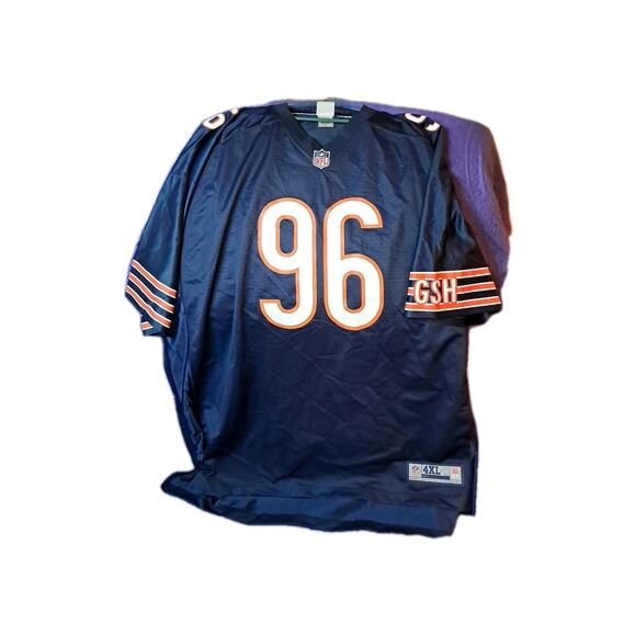 Chicago Bears #96 Akiem Hicks On Field Home Jersey Size 4XL-T !MISPRINT # BACK!